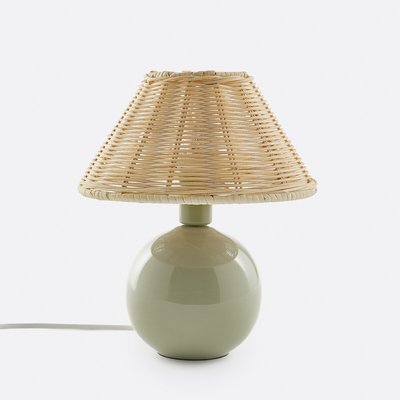 Lampe à poser céramique et rotin, Alios LA REDOUTE INTERIEURS