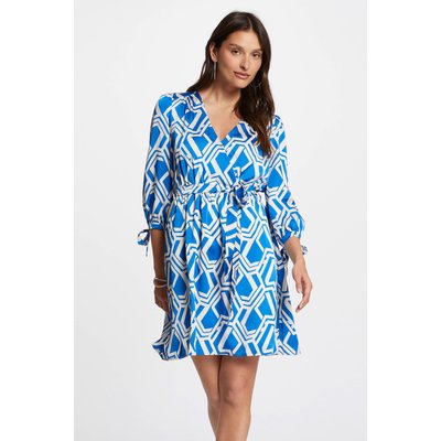 Robe courte évasée imprimée MORGAN