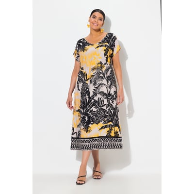 Robe maxi sans manches. Col en V et cordon ULLA POPKEN