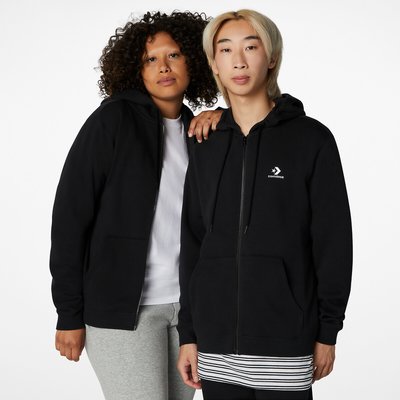 Zip-Up Hoodie in Cotton Mix CONVERSE