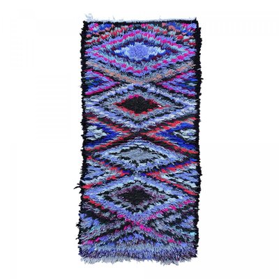 Authentique tapis berbère fait à la main en coton BOUCHAROUETTE AO UN AMOUR DE TAPIS