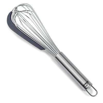 Fouet en inox 32 cm avec grattoir en silicone LACOR