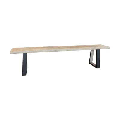 Lot de 2 bancs en bois d'acacia, HERA NOW'S HOME