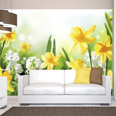 Papier peint intissé panoramique Fleurs Spring walk EDEN