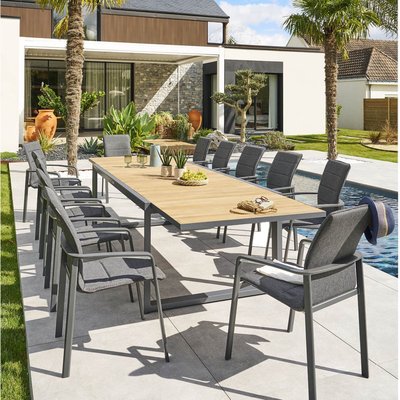 Table de jardin extensible Allure en aluminium HESPERIDE