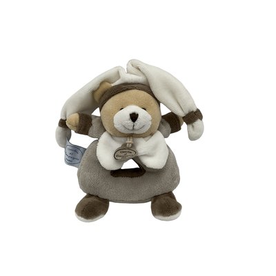 Hochet doudou ours marron - Graines de doudou - Bon état DOUDOU ET COMPAGNIE