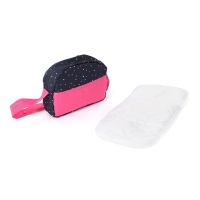 Sac à langer pour poupées Rose à pois BAYER CHIC 2000