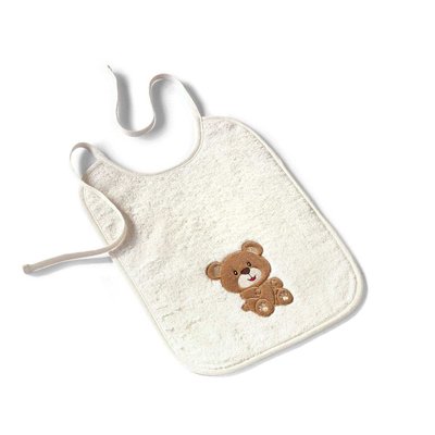 Bavoir Karl Eponge Coton 500g Modèle Brodé - Modèle Brodé Enfant TRADITION DES VOSGES