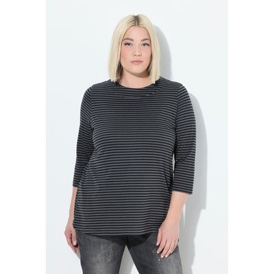 T-shirt rayé, col ras du cou et manches 3/4 ULLA POPKEN