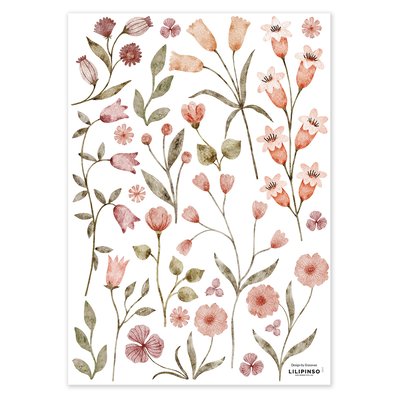 Stickers muraux fleurs COCCINELLA LILIPINSO