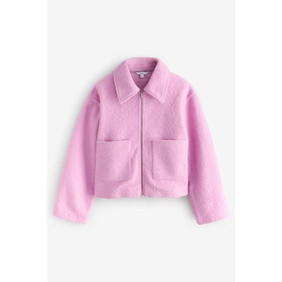 Veste texturée zippée courte NEXT