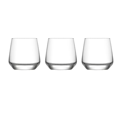 Lot de 3 gobelets en verre 34cl, FLORENCE NOVASTYL