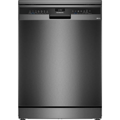 Lave vaisselle 60 cm SN23EC22AE, varioSpeed Plus, Acier brossé noir SIEMENS