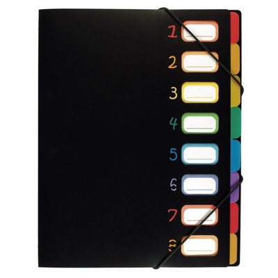 Trieur 8 compartiments en plastique A4 RAINBOW CLASS VIQUEL