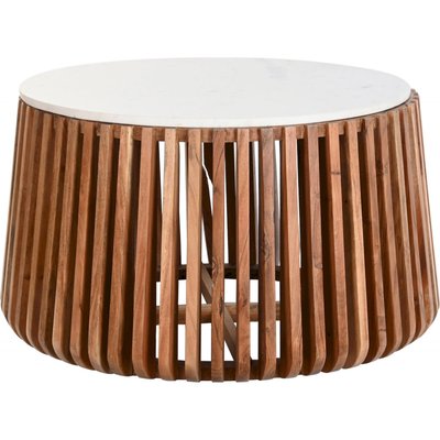 Table basse marbre et bois, Moderno RECOLLECTION
