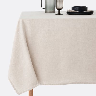 Tischdecke Victorine, gewaschenes Leinen LA REDOUTE INTERIEURS