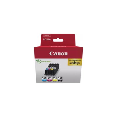 Cartouche d'encre CLI551 C/N/Y/BK CANON