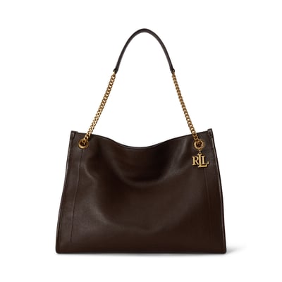 Bradley Large Leather Handbag LAUREN RALPH LAUREN