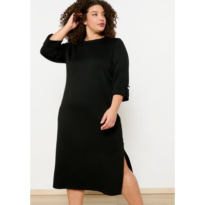 Robe sweat droite à manches 3/4 LOLALIZA