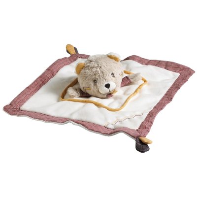Doudou mouchoir Ours en velours SAUTHON