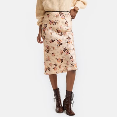 Jupe midi évasée, imprimé floral LA REDOUTE COLLECTIONS