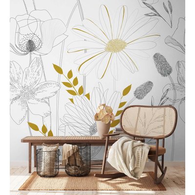 Papier peint esprit floral HOME MAISON