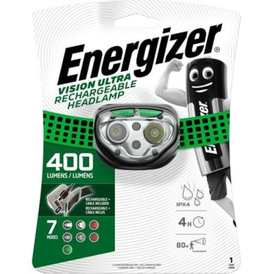 Lampe Frontale Vision Ultra Rechargeable 400 Lumens ENERGIZER