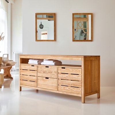 Meuble de rangement en chêne massif 165 cm SERENA TIKAMOON