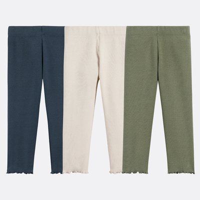 Lot de 3 leggings côtelés LA REDOUTE COLLECTIONS