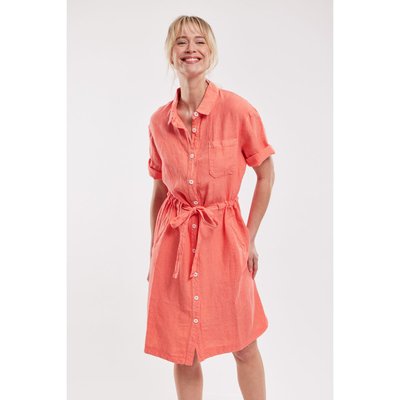Robe courte ceinturée en lin ARMOR-LUX