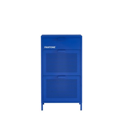 Meuble à chaussures 2 portes 1 tiroir en métal PANTONE L55cm - NINO DRAWER