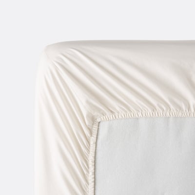 Drap housse en percale de coton, 80 fils, bonnet 35 cm, Scenario LA REDOUTE INTERIEURS
