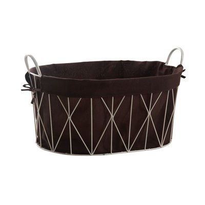 Corbeille à linge ovale métal et coton AUBRY GASPARD
