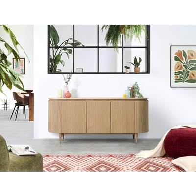 Buffet bas en placage 5 portes 180 cm, SORMIOU BOBOCHIC
