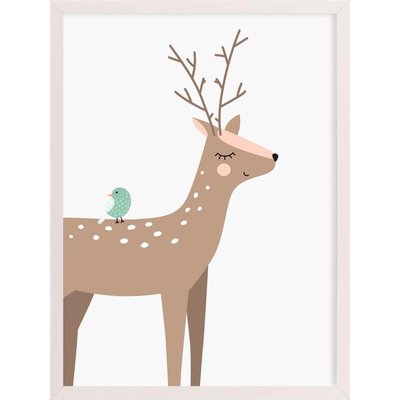 Tableau en bois, cadre vertical, Forest Friends RECOLLECTION
