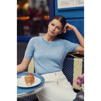 Pull col rond uni MARILOU LA PETITE ETOILE