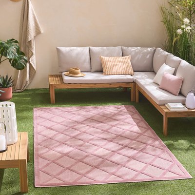 Tapis interieur exterieur à motif losange SANTORINI NAZAR RUGS