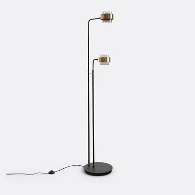Lampadaire à 2 bras verre et métal fer, Botello LA REDOUTE INTERIEURS