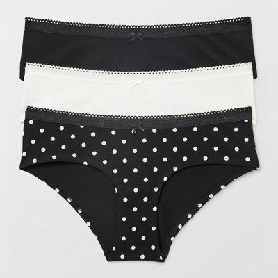 Lot de 3 shorties LEXIE en coton BIO GOTS MONOPRIX