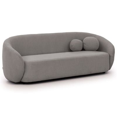 Flore - Canapé droit 3 places en tissu bouclette BEST MOBILIER