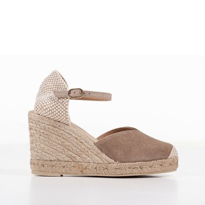Gelsa Suede Wedge Espadrilles GEOX