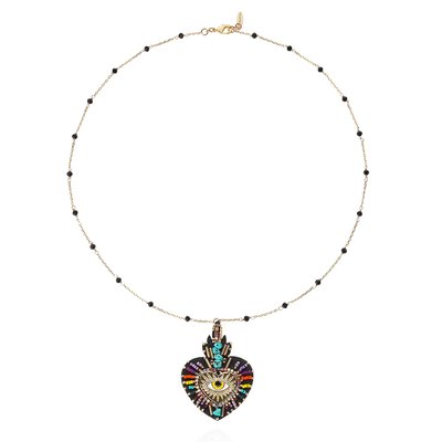 Collier avec charm central et perles FORTUNA HIPANEMA