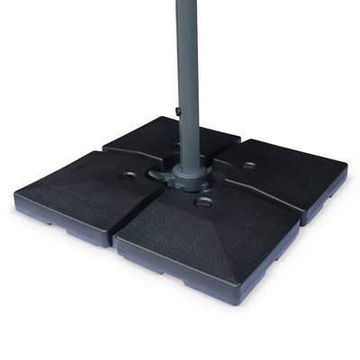 Dalle à lester pour parasol 51x51cm (lot de 4) BASE CARRÉE POUR PARASOL DÉPORTÉ SWEEEK