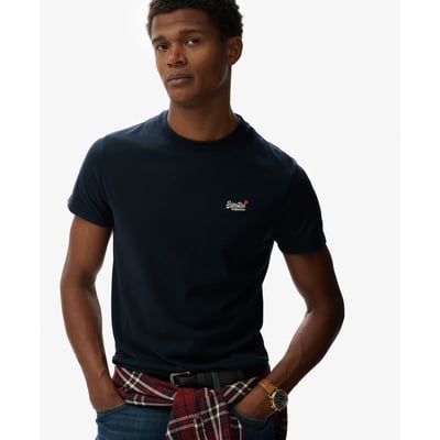 T-shirt brodé à contraste essentiel SUPERDRY