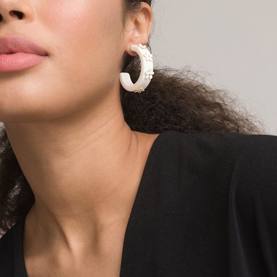 Pendientes criollos con margaritas LA REDOUTE COLLECTIONS