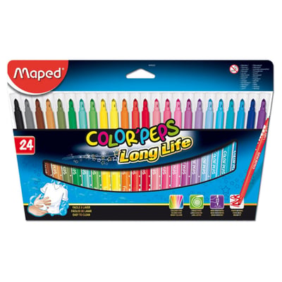 24 Feutres color peps Long life MAPED