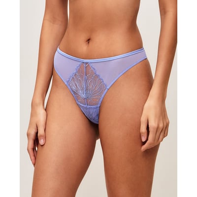 Tanga en mesh et broderie florale SLEAZELIZ LURE UNDIZ