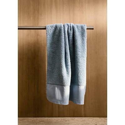 Serviette toilette bordure lin MANGO HOME