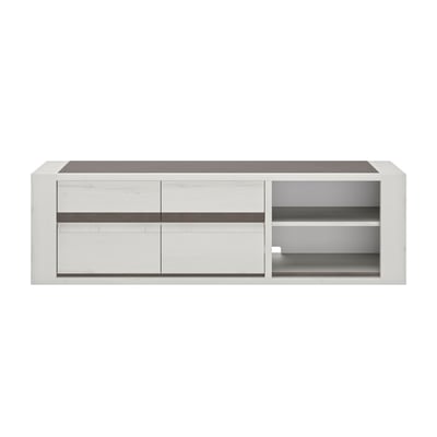 Meuble tv 2 portes 190cm avec tablettes GAMI