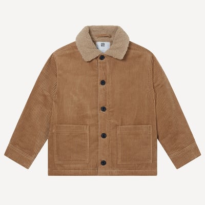 Veste worker en velours côtelé, col en imitation fourrure LA REDOUTE COLLECTIONS